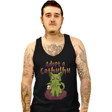 Load image into Gallery viewer, Shirts Tank Top, Unisex / Small / Black Adopt A Cathulhu
