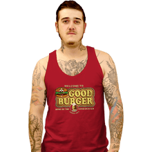 Load image into Gallery viewer, Daily_Deal_Shirts Tank Top, Unisex / Small / Red Welcome To Good Burger
