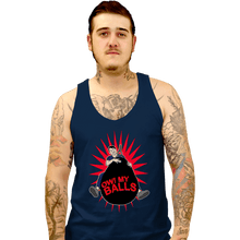 Load image into Gallery viewer, Secret_Shirts Tank Top, Unisex / Small / Navy Ow My Balls
