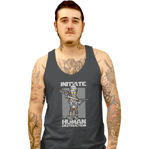 Shirts Tank Top, Unisex / Small / Charcoal Initiate Human Destruction