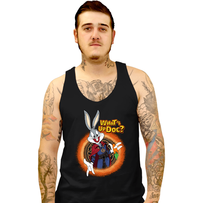 Daily_Deal_Shirts Tank Top, Unisex / Small / Black Doctor Bunny Looneyverse