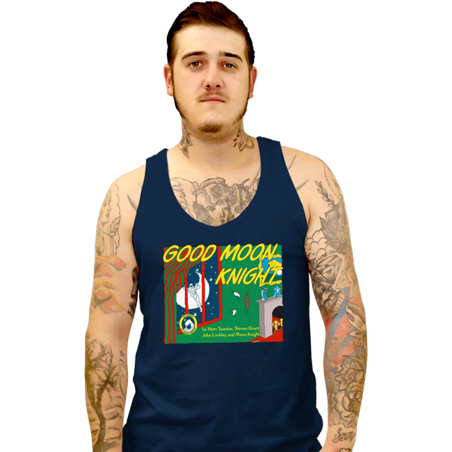 Daily_Deal_Shirts Tank Top, Unisex / Small / Navy Good Moon Knight