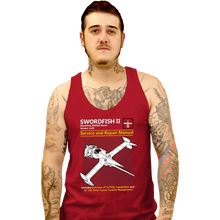 Load image into Gallery viewer, Secret_Shirts Tank Top, Unisex / Small / Red Swordfish Repair
