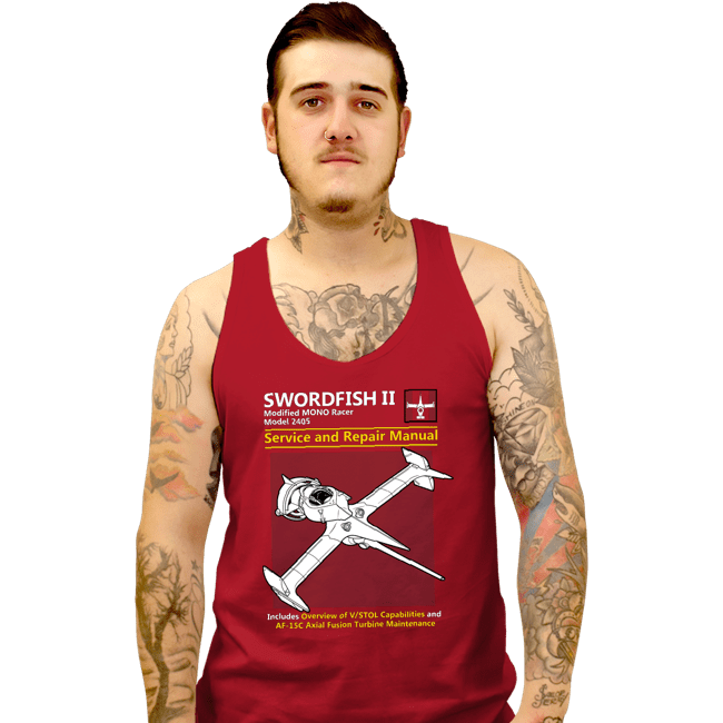 Secret_Shirts Tank Top, Unisex / Small / Red Swordfish Repair
