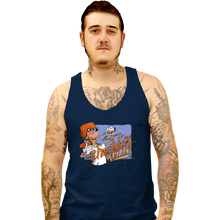 Load image into Gallery viewer, Daily_Deal_Shirts Tank Top, Unisex / Small / Navy Cheddar Whizzy
