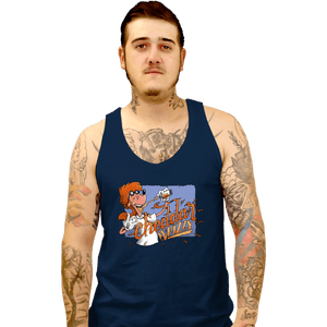 Daily_Deal_Shirts Tank Top, Unisex / Small / Navy Cheddar Whizzy