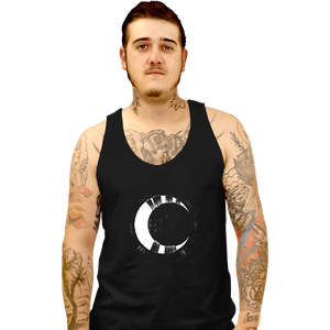 Daily_Deal_Shirts Tank Top, Unisex / Small / Black Moon Bust