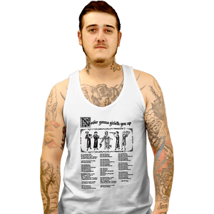 Daily_Deal_Shirts Tank Top, Unisex / Small / White Never Gonna Giveth