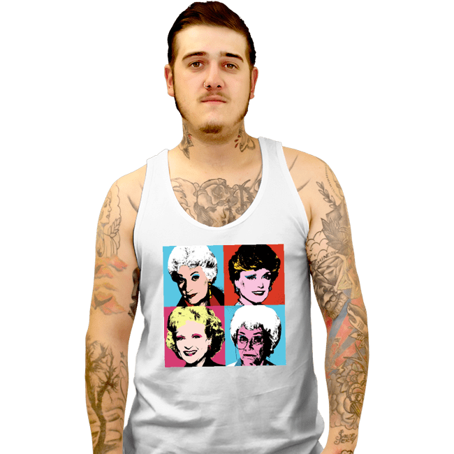 Secret_Shirts Tank Top, Unisex / Small / White Warhol Golden Girls