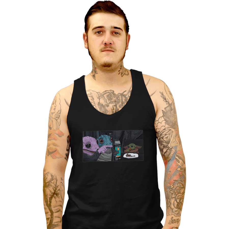 Secret_Shirts Tank Top, Unisex / Small / Black Frog Yelling At Child