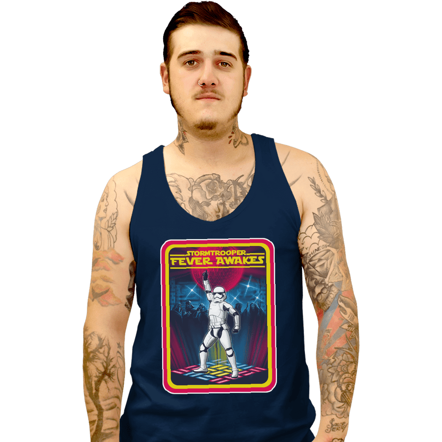 Shirts Tank Top, Unisex / Small / Navy Fever Awakes