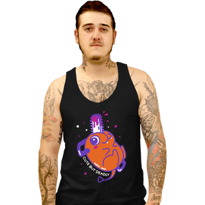 Shirts Tank Top, Unisex / Small / Black Cute But Deadly Pochita