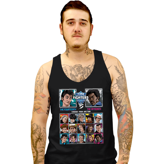 Shirts Tank Top, Unisex / Small / Black Time Fighters 14th VS 15th