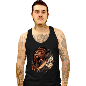 Daily_Deal_Shirts Tank Top, Unisex / Small / Black House Of Courage