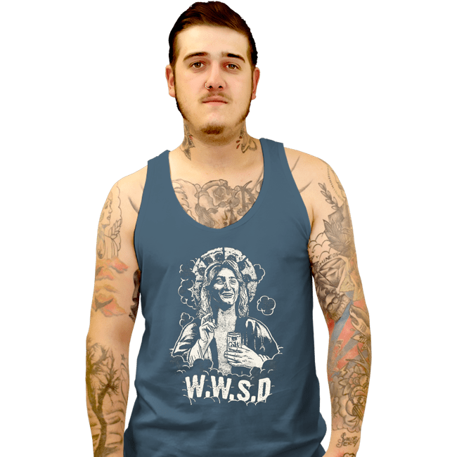 Secret_Shirts Tank Top, Unisex / Small / Indigo Blue W.W.S.D.