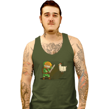 Load image into Gallery viewer, Shirts Tank Top, Unisex / Small / Military Green Hylian Pinata
