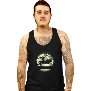 Shirts Tank Top, Unisex / Small / Black Moonlight Wolf Princess