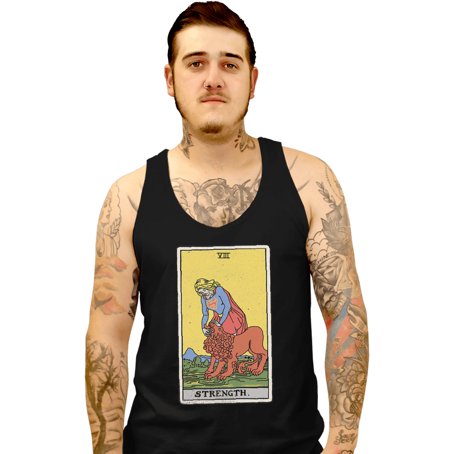 Shirts Tank Top, Unisex / Small / Black Strength