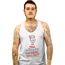 Load image into Gallery viewer, Shirts Tank Top, Unisex / Small / White Where&#39;s Grindelwaldo

