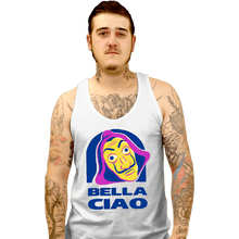 Load image into Gallery viewer, Shirts Tank Top, Unisex / Small / White Bella Ciao Tacos
