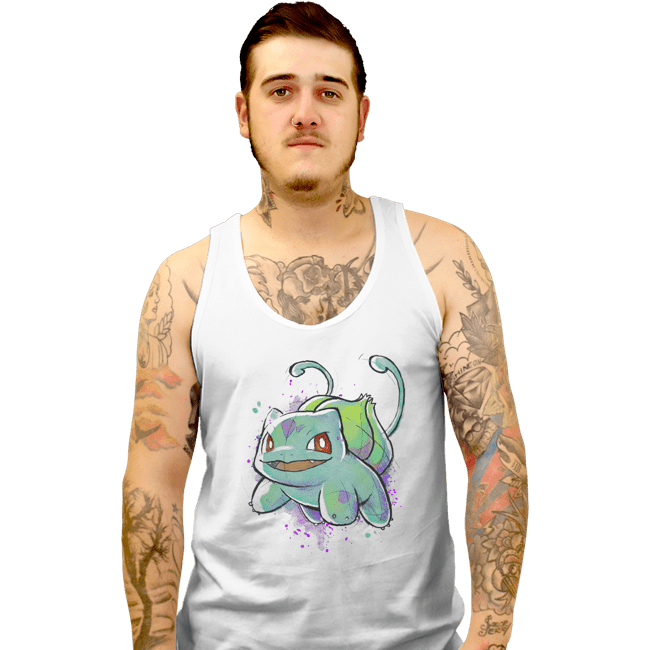Shirts Tank Top, Unisex / Small / White Grass Ink