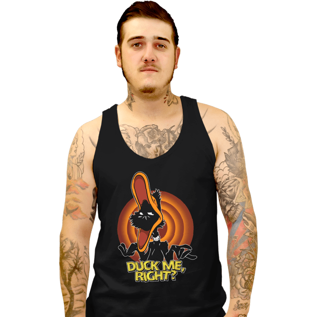 Secret_Shirts Tank Top, Unisex / Small / Black Duck Me, Right?