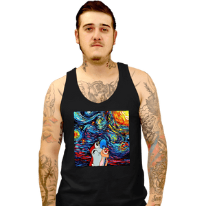 Daily_Deal_Shirts Tank Top, Unisex / Small / Black Van Gogh Never Experienced Space Madness