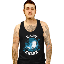 Load image into Gallery viewer, Shirts Tank Top, Unisex / Small / Black Cute Baby Shark
