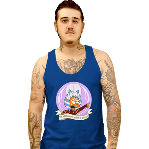 Daily_Deal_Shirts Tank Top, Unisex / Small / Royal Blue Angry Padawan