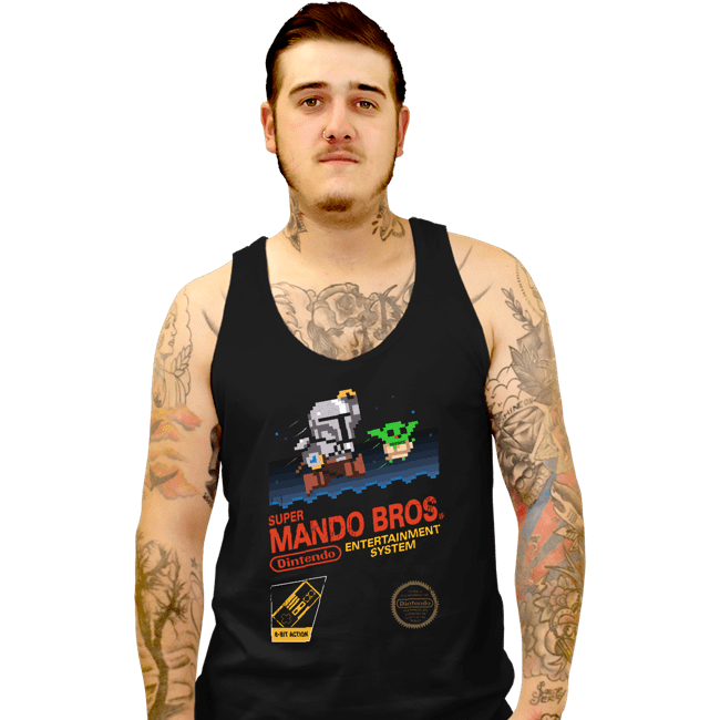 Daily_Deal_Shirts Tank Top, Unisex / Small / Black Super Mando Bros