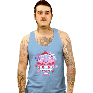 Shirts Tank Top, Unisex / Small / Powder Blue Pink Parfait