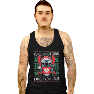 Shirts Tank Top, Unisex / Small / Black Christmas Love