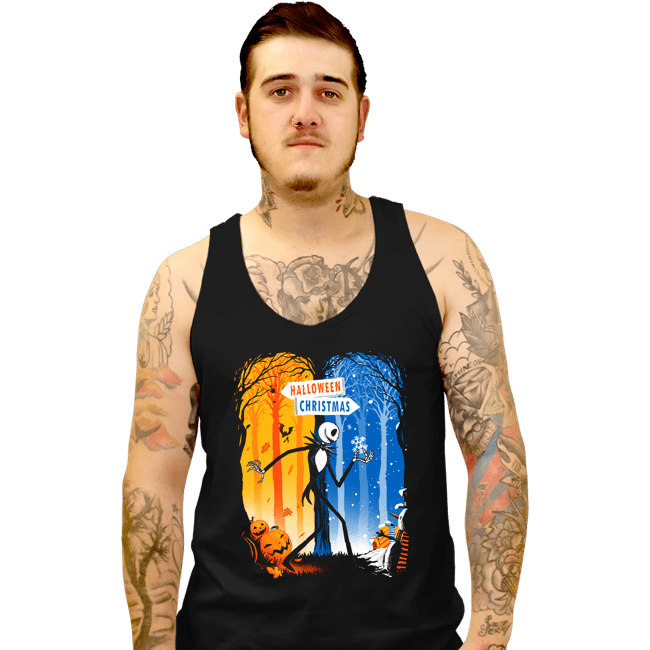 Daily_Deal_Shirts Tank Top, Unisex / Small / Black Two Worlds!