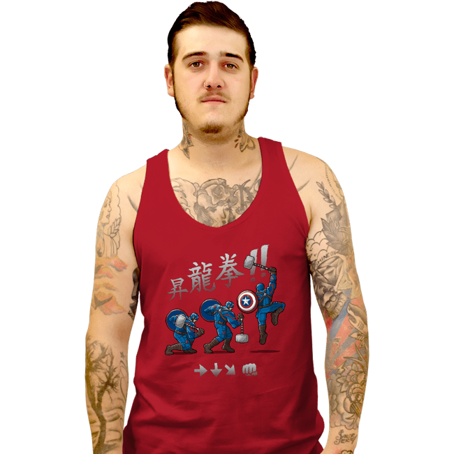 Secret_Shirts Tank Top, Unisex / Small / Red Captain Shoryuken!