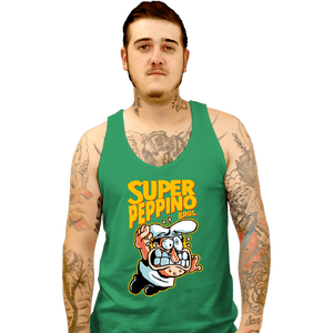 Daily_Deal_Shirts Tank Top, Unisex / Small / Sports Grey Super Peppino Bros.