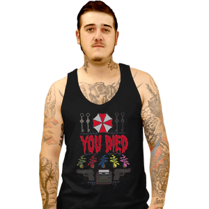 Shirts Tank Top, Unisex / Small / Black You Died