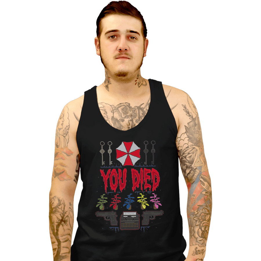 Shirts Tank Top, Unisex / Small / Black You Died
