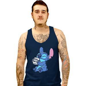 Daily_Deal_Shirts Tank Top, Unisex / Small / Navy Dog #1