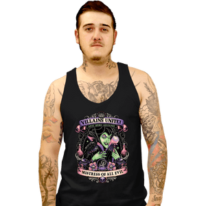 Daily_Deal_Shirts Tank Top, Unisex / Small / Black Villains Unite Maleficent