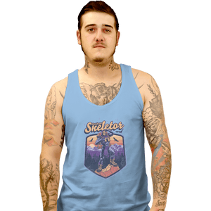 Shirts Tank Top, Unisex / Small / Powder Blue Outdoor Skeletor