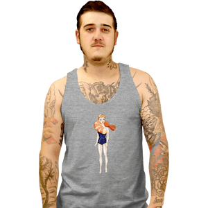 Shirts Tank Top, Unisex / Small / Sports Grey Shrimp On The Barbie