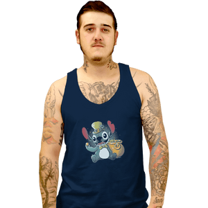 Shirts Tank Top, Unisex / Small / Navy Irish Alien