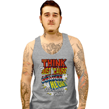 Load image into Gallery viewer, Daily_Deal_Shirts Tank Top, Unisex / Small / Sports Grey Just Cause A Guy Reads Comics
