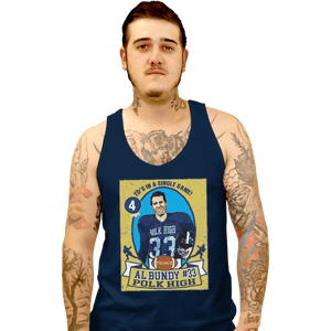 Shirts Tank Top, Unisex / Small / Navy Al Bundy Trading Card