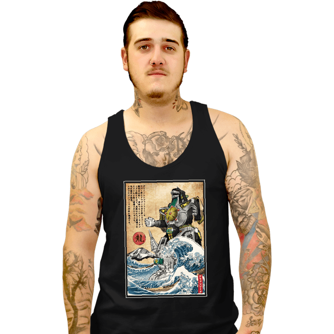 Daily_Deal_Shirts Tank Top, Unisex / Small / Black Dragonzord In Japan