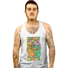 Load image into Gallery viewer, Secret_Shirts Tank Top, Unisex / Small / White Hangry Hippos
