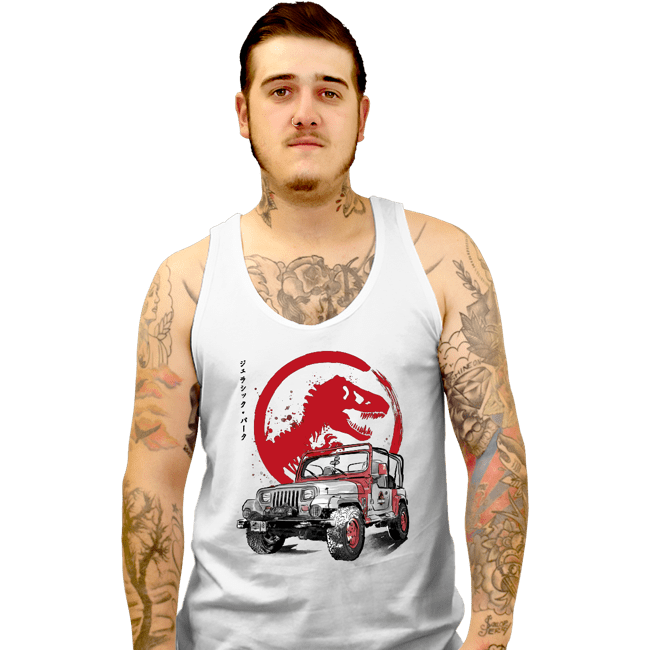 Daily_Deal_Shirts Tank Top, Unisex / Small / White YJ Sahara sumi-e