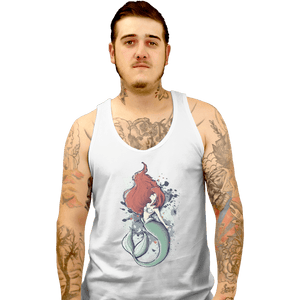 Shirts Tank Top, Unisex / Small / White The Mermaid