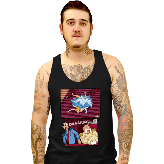 Secret_Shirts Tank Top, Unisex / Small / Black Falling Princess