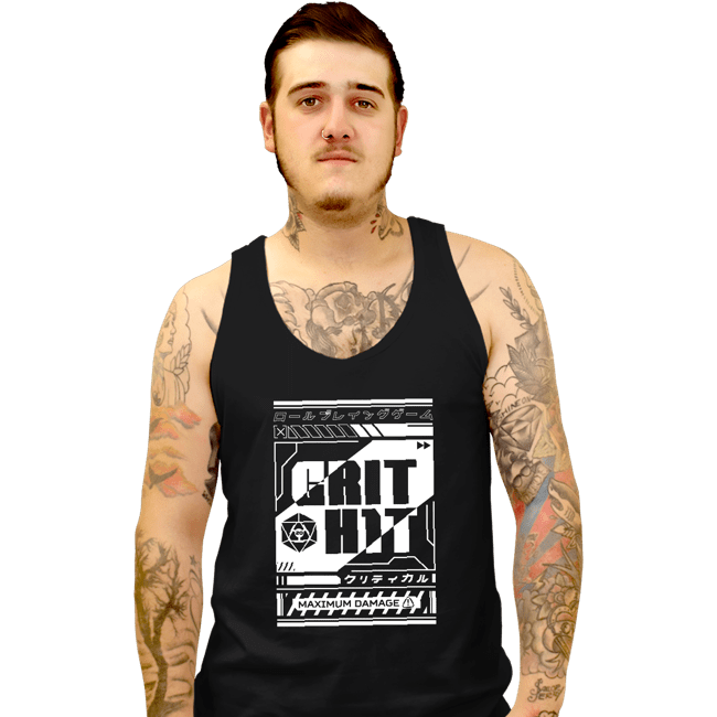 Shirts Tank Top, Unisex / Small / Black Cyberpunk Critical Hit